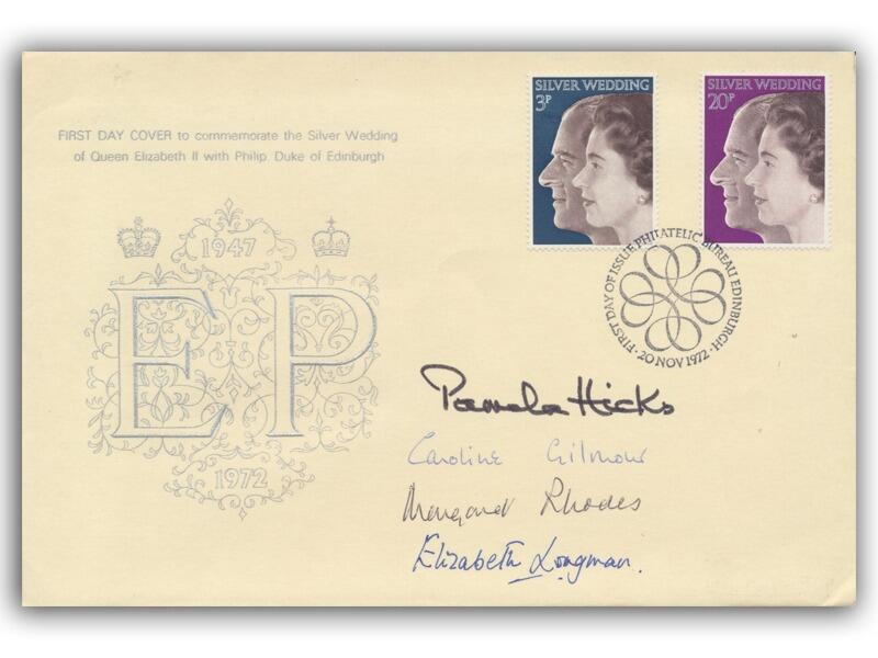 Pamela Hicks, Caroline Gilmour, Margaret Rhodes & Elizbeth Longman