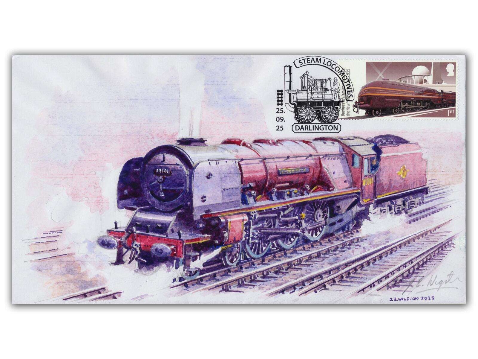 'The Duchess Uncoupled' John Wigston Original Painting | Steam Locos FDC