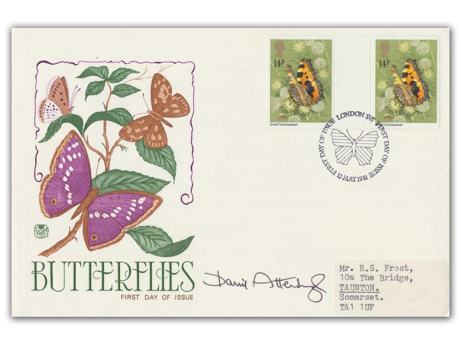 David Attenborough Autograph | 1981 Butterflies