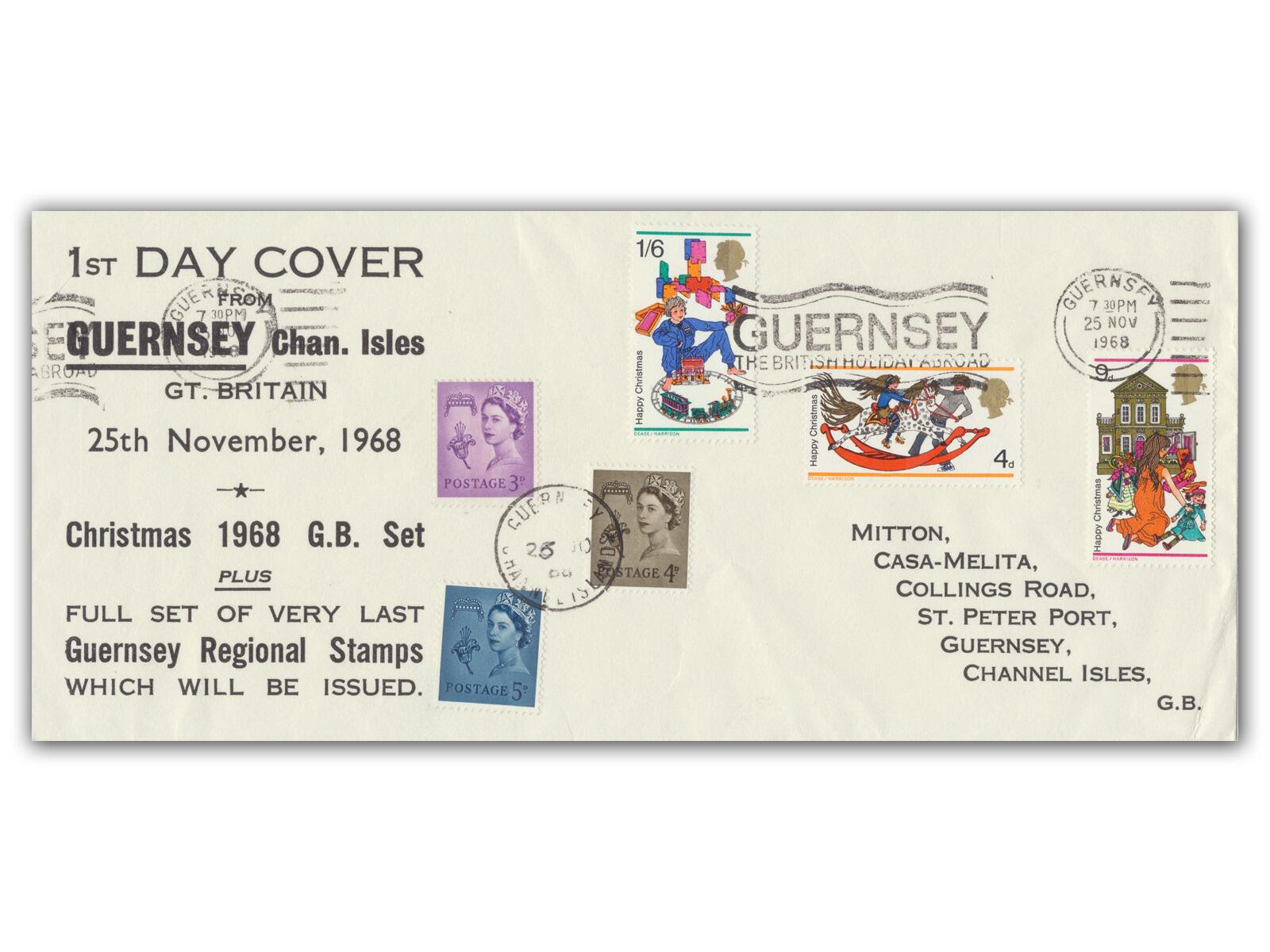 1968 Christmas, Guernsey British Holiday slogan
