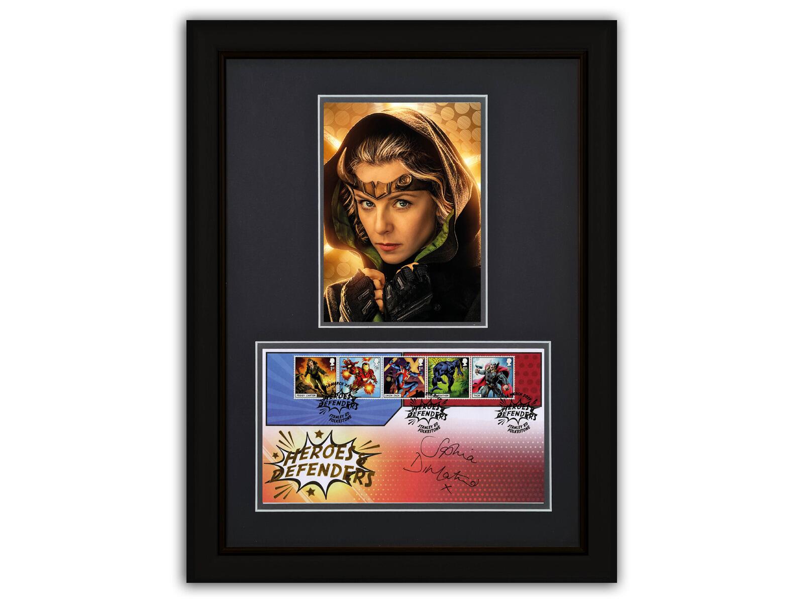 Marvel, signed Sophia di Martino who played female Loki - Black Frame
