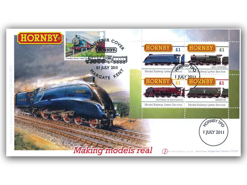 Hornby cover doubled with Thomas the Tank Engine stamp