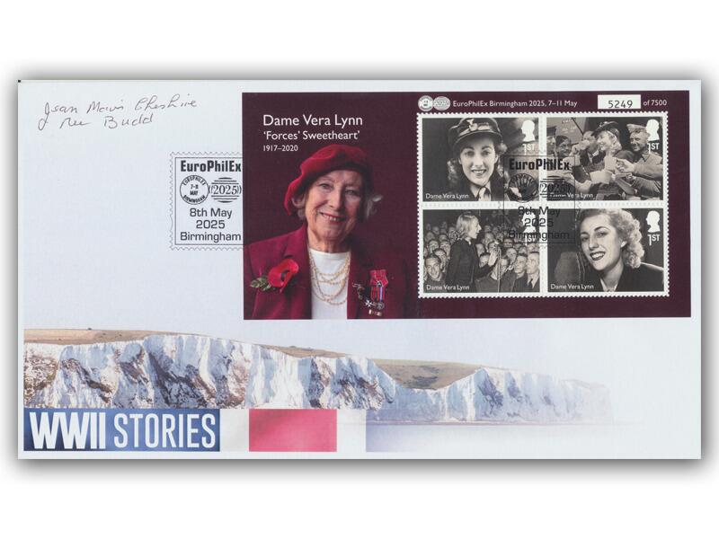 Jean Cheshire 'Bletchley Child' Autograph | Europhilex Vera Lynn Overprint