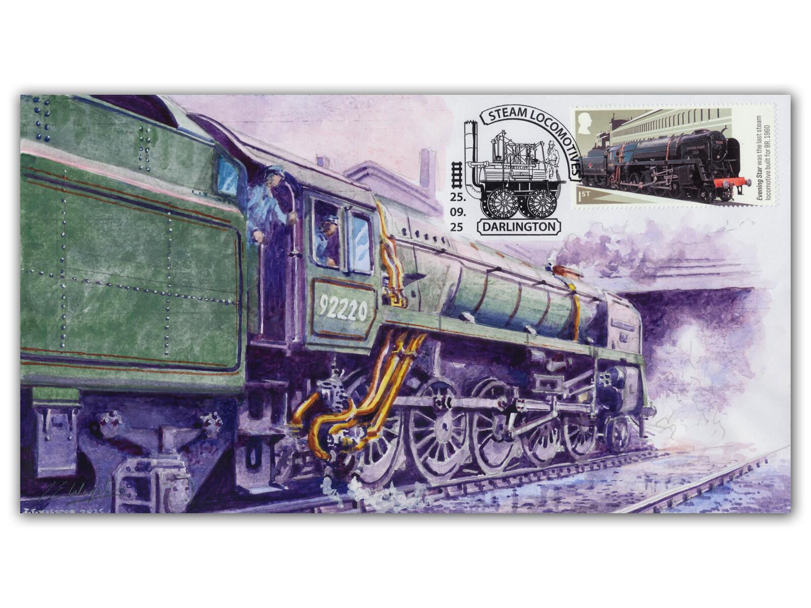 'Evening Star 92220 Tunnel Approach' | Steam Locomotives Handpainted Collectable