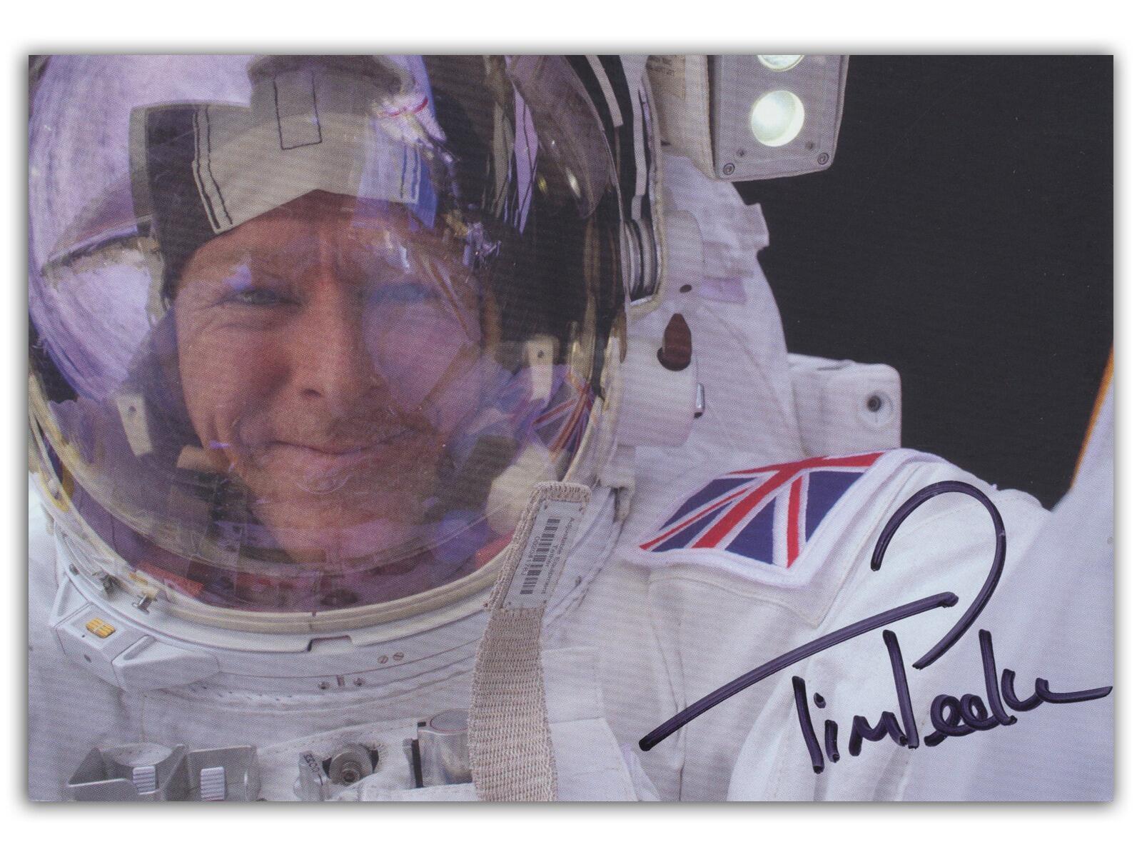 Tim Peake signed ESA Profile Card