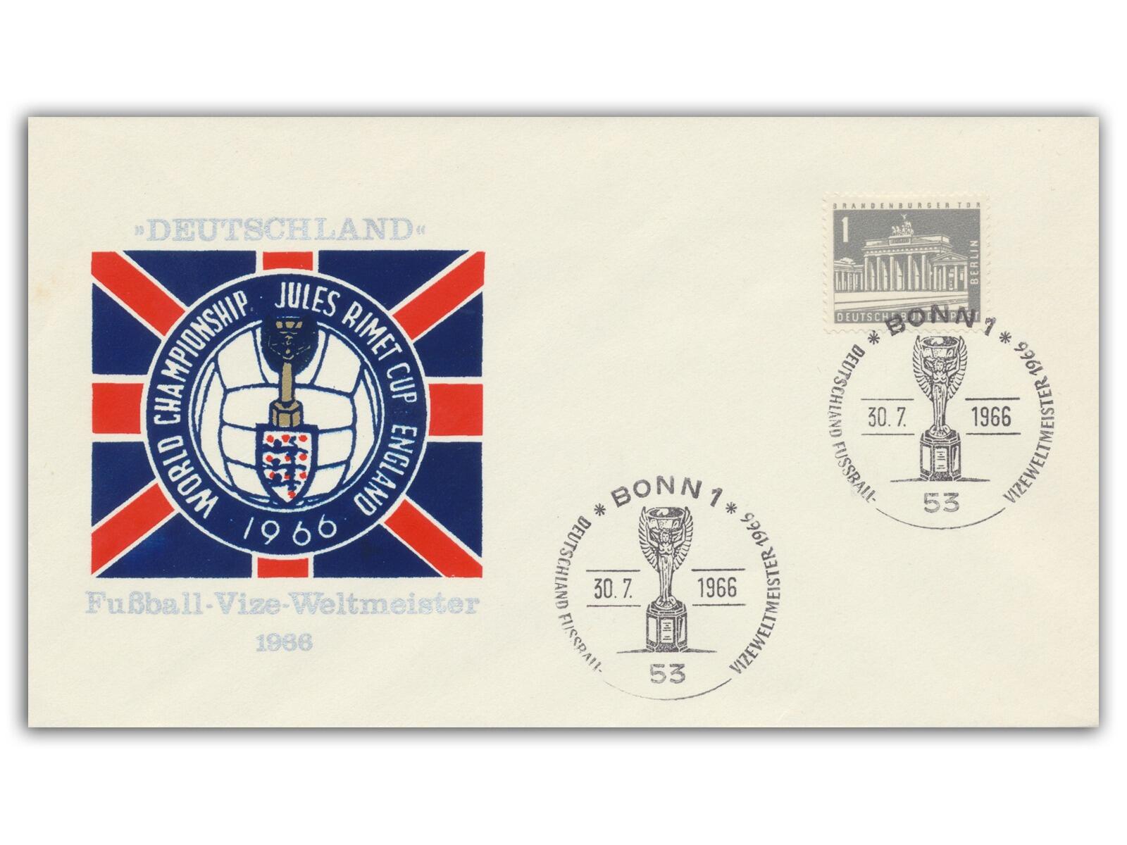 1966 World Cup Final, German Match Day Cover, Bonn Postmark
