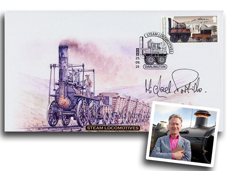 Steam Locomotives Single Stamp | Signed Michael Portillo
