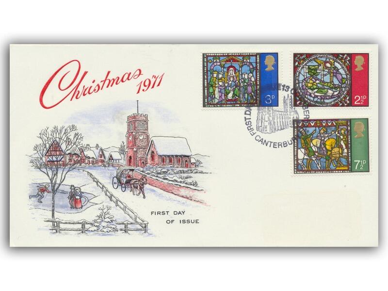 1971 Christmas, Canterbury special FDI, Stuart cover