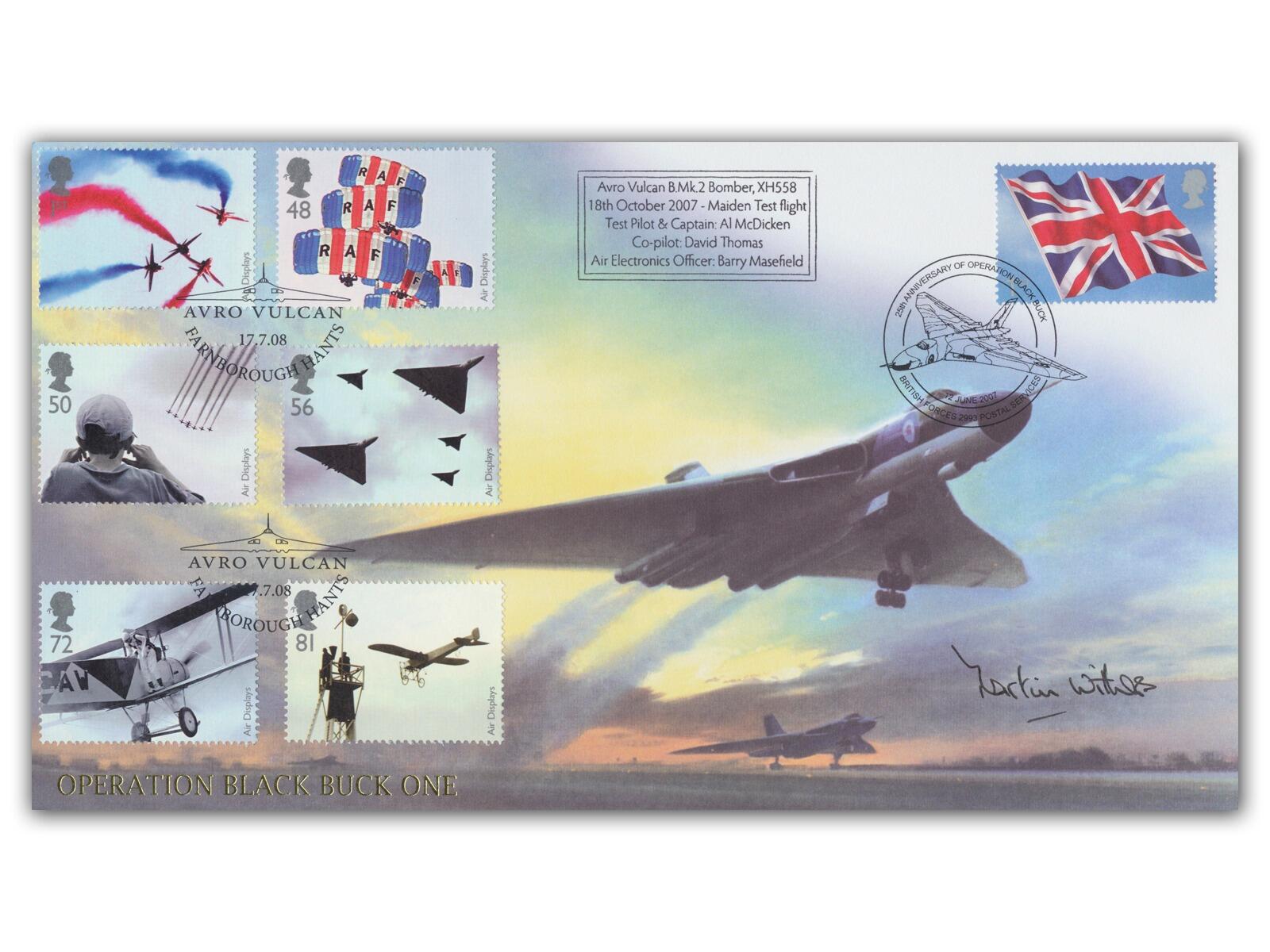 Martin Withers Autograph | Falklands Vulcan Bomber Veteran