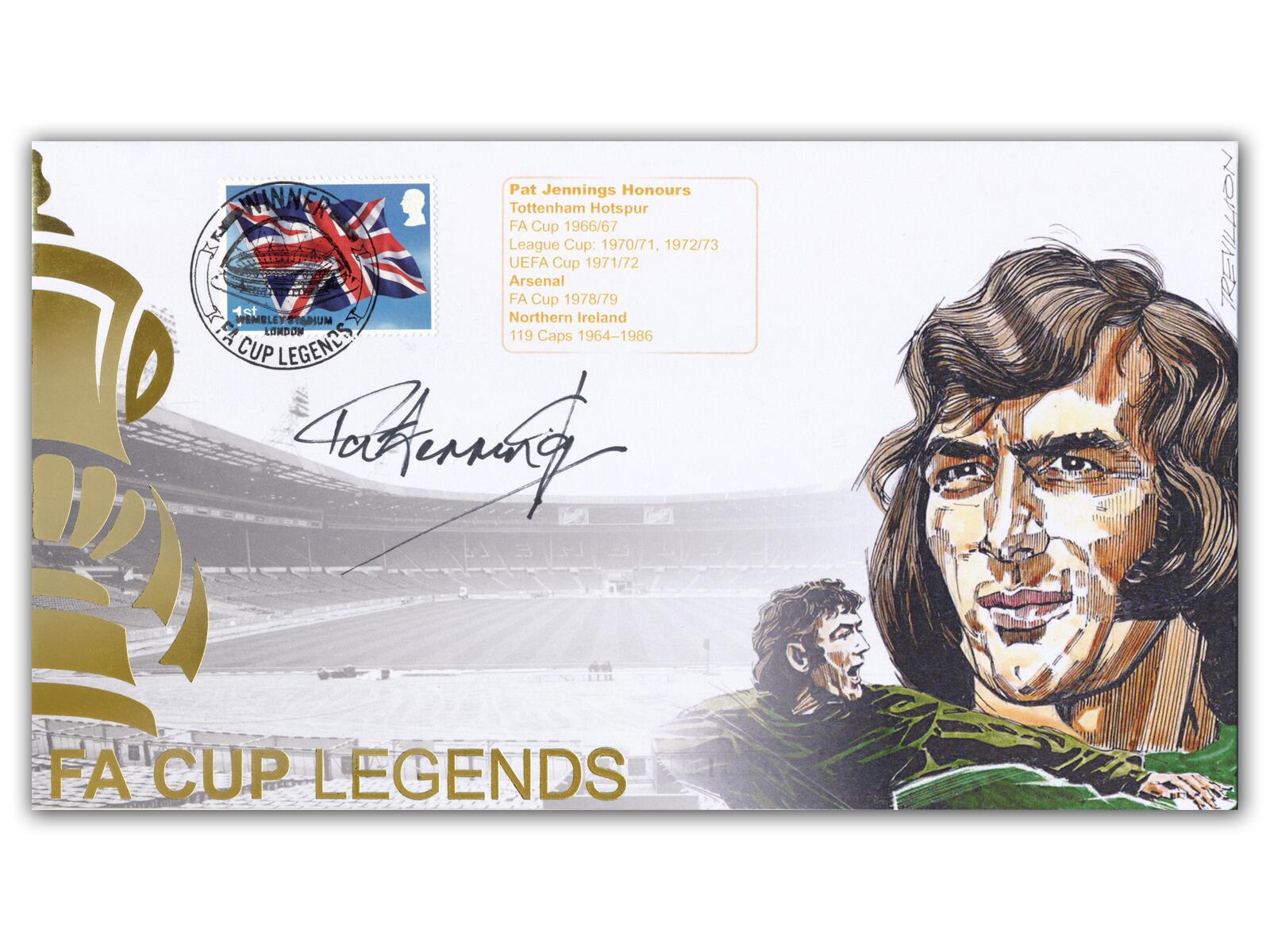 Pat Jennings Signed | FA Cup Legends Covers
