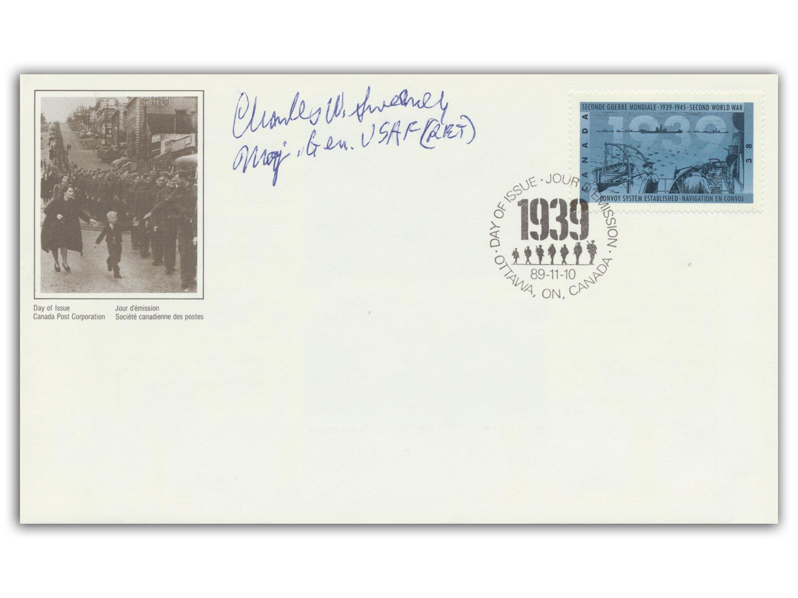 Charles Sweeney Autograph | Atomic Bomb Pilot