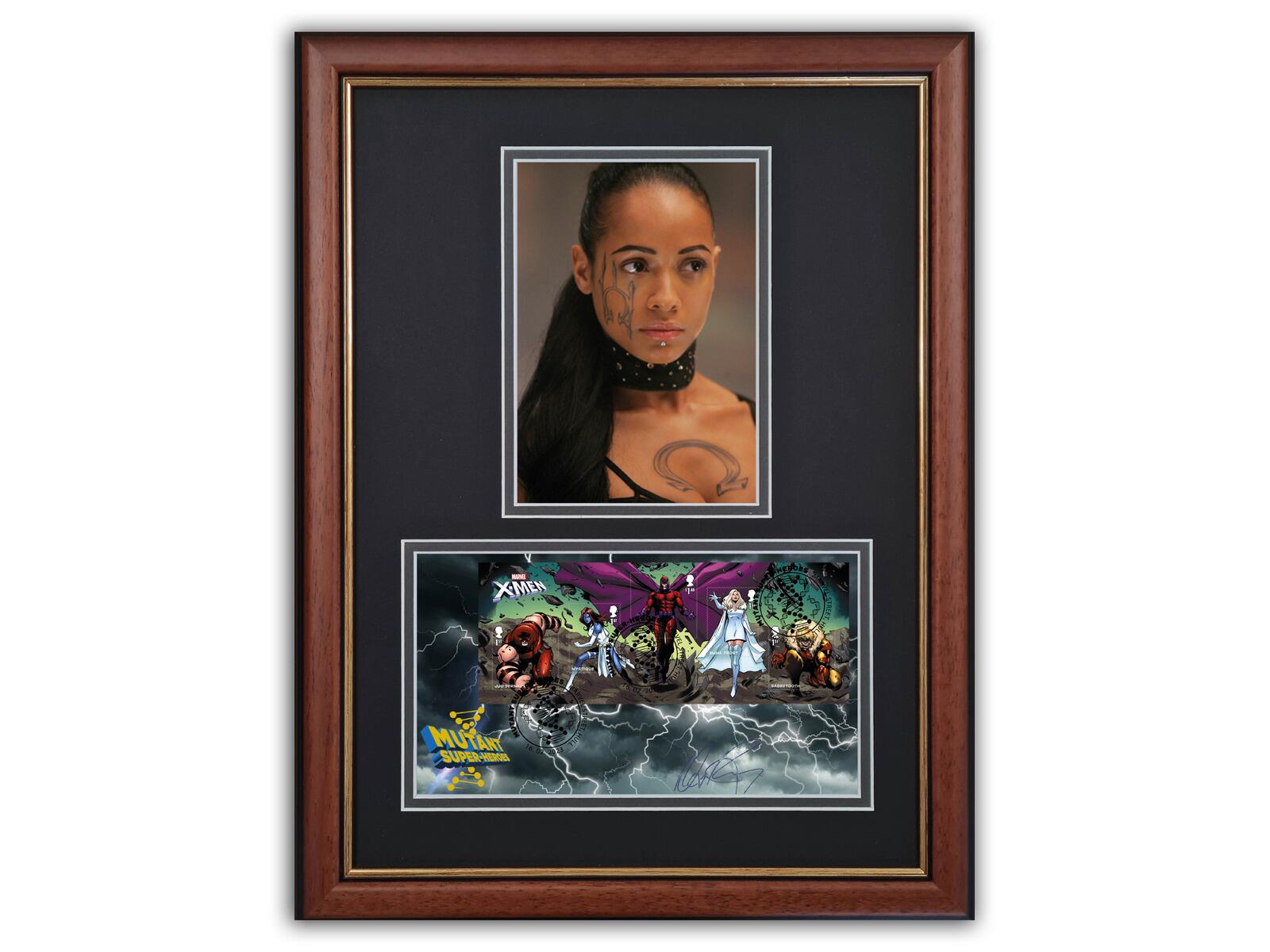 Dania Ramirez 'Callisto' Autograph | X-Men Villains. Brown Frame