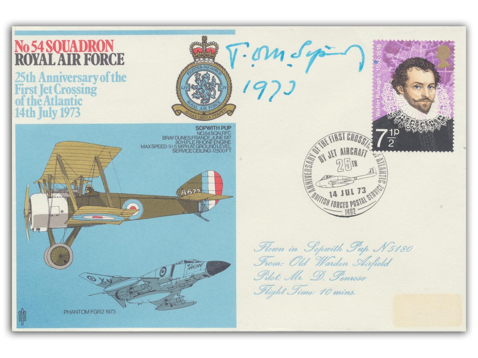 Tom Sopwith Autograph | Aviation Pioneer