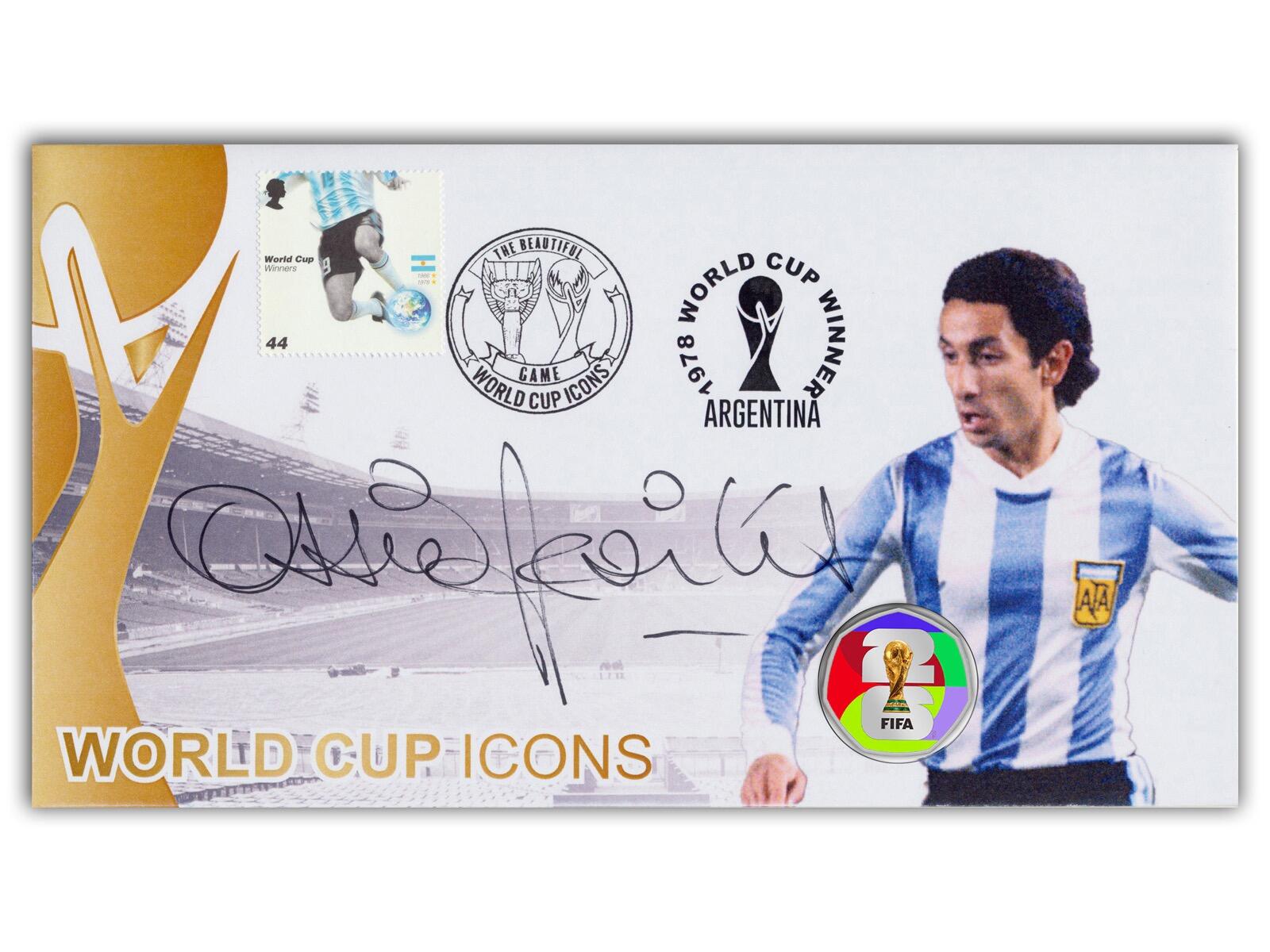 Ossie Ardiles Autograph & 2026 World Cup 50p Coin