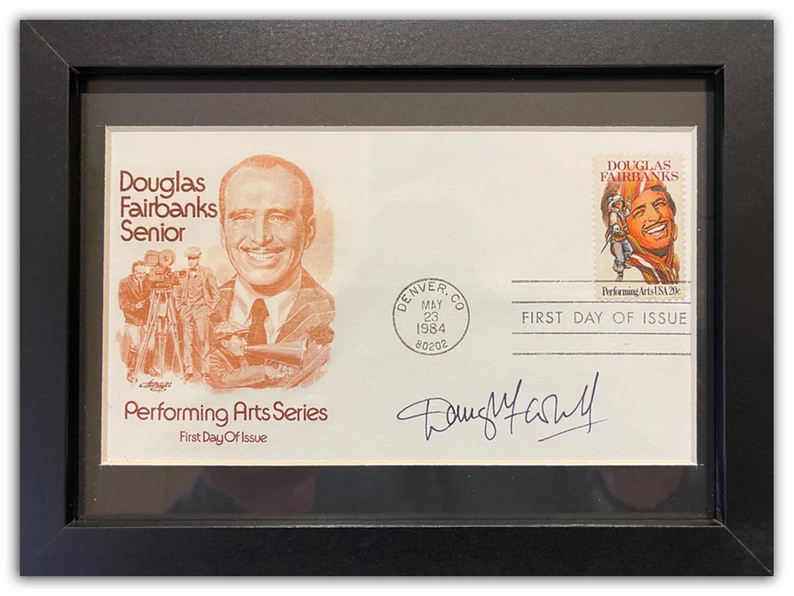 Douglas Fairbanks Jr Autograph | Framed Collectable