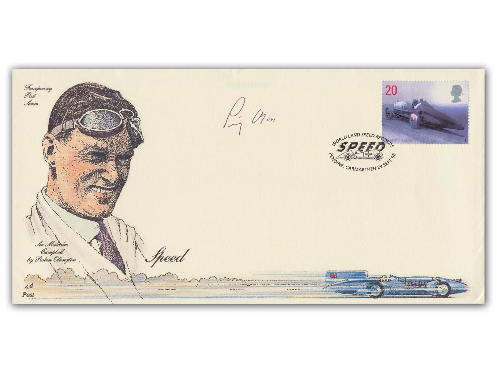 Stirling Moss signed 1998 Speed