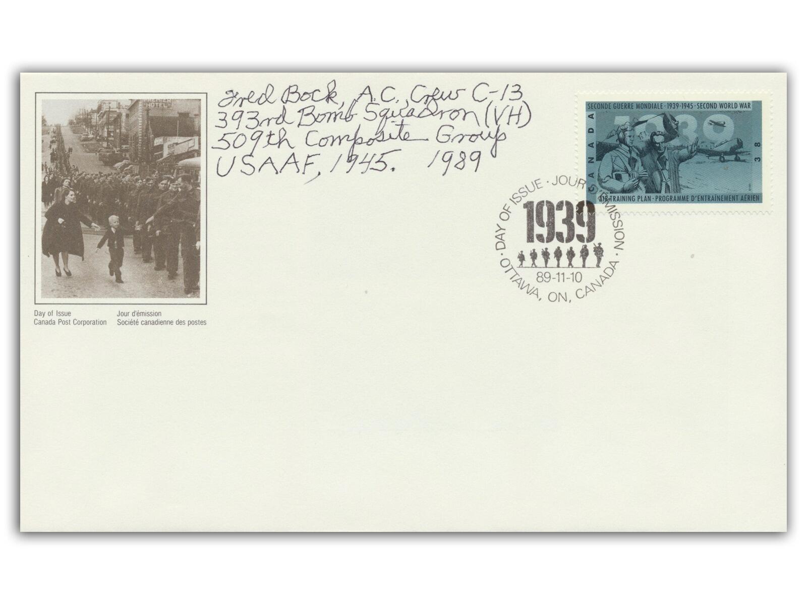 Fred Bock Autograph | Atomic Bomb Crew