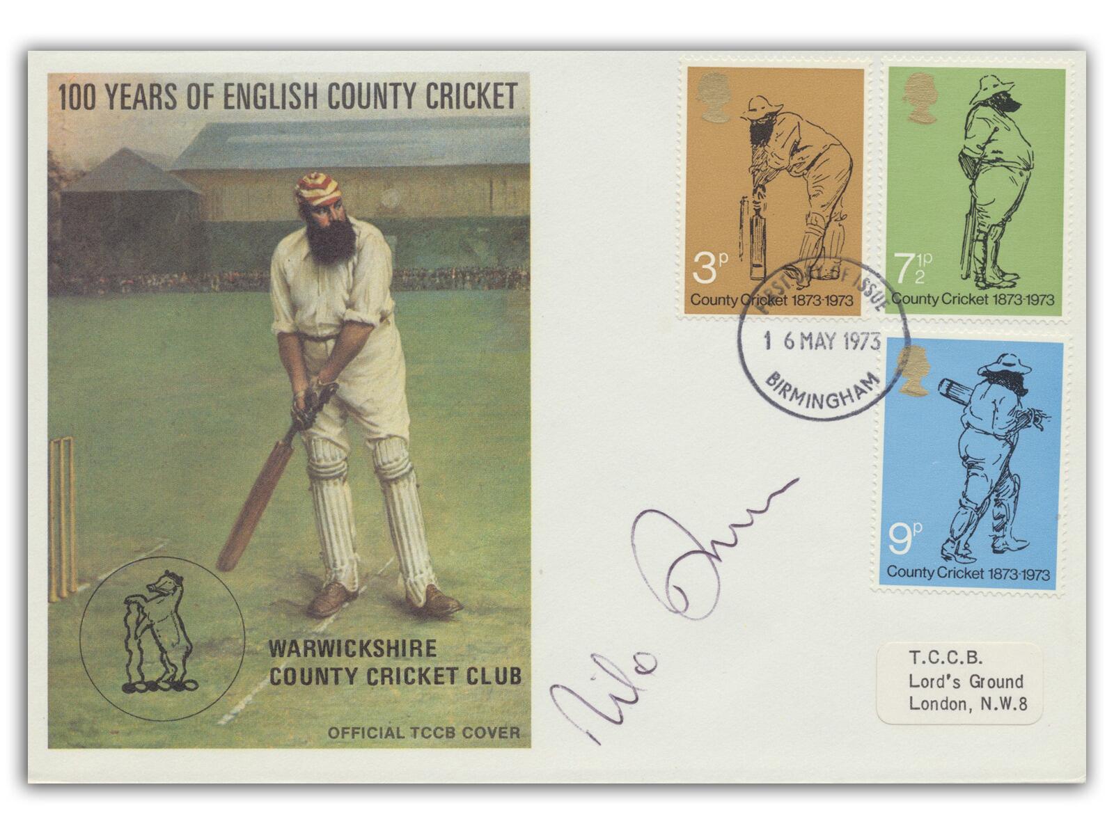 MJK Smith signed 1973 Cricket
