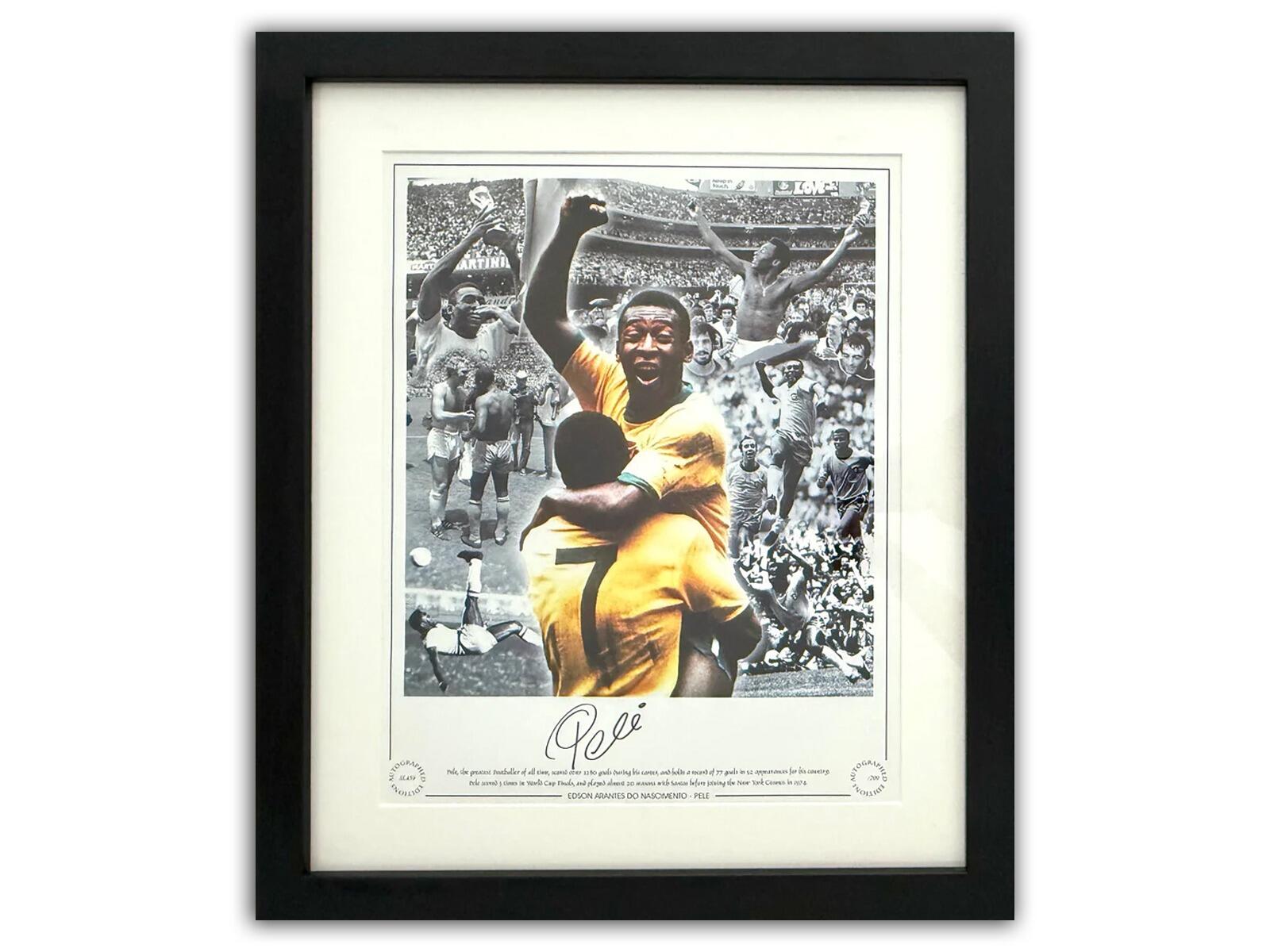 Pele Autograph | Framed Collectable