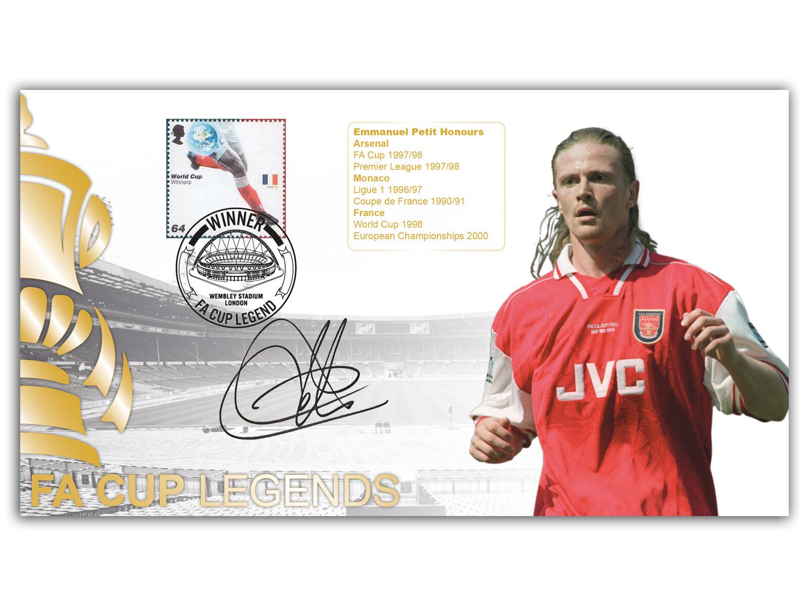 Emmanuel Petit Signed | FA Cup Legends Arsenal