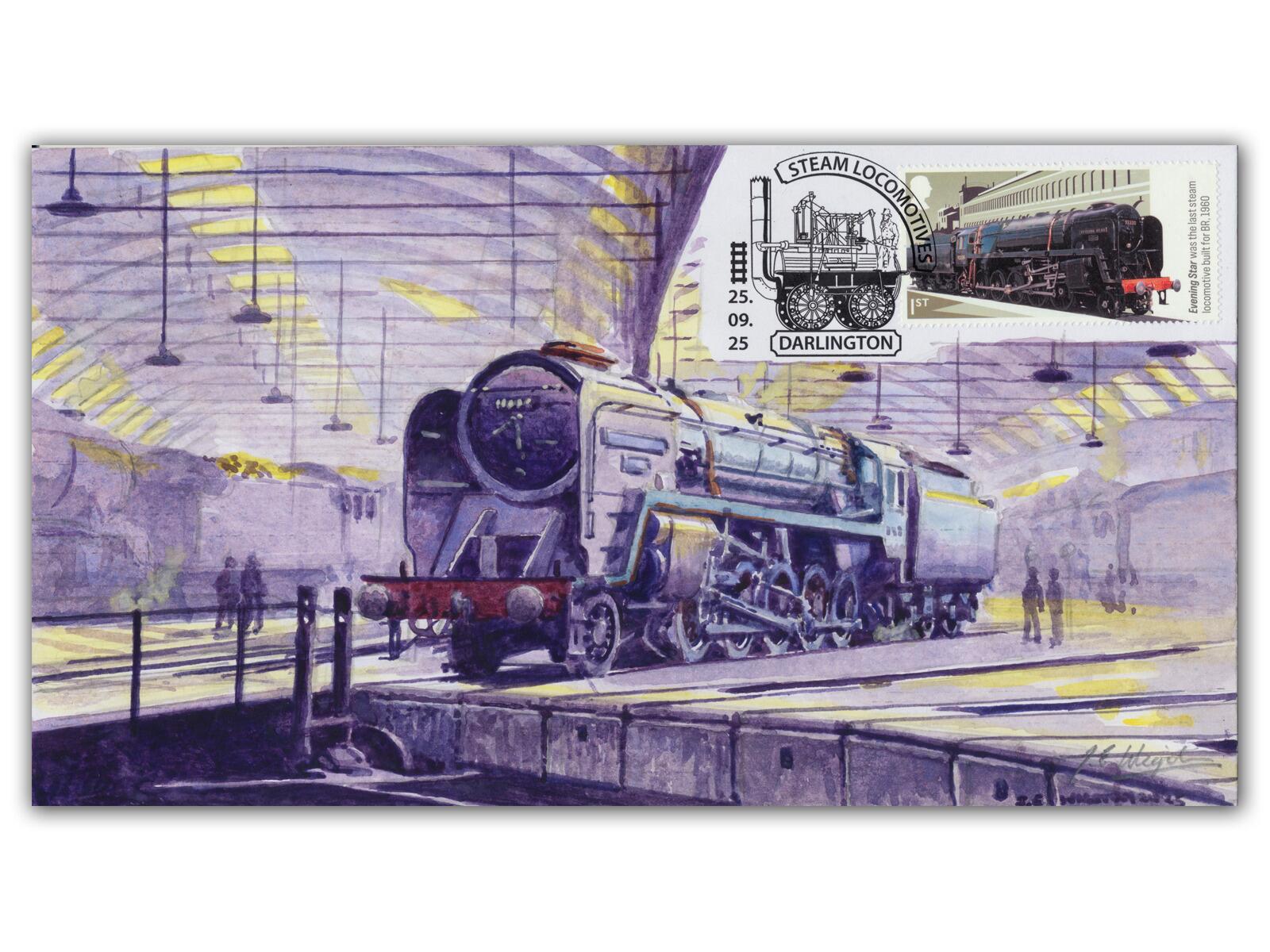 'A Star Turn' Handpainted Collectable | Loco Evening Star on Turntable