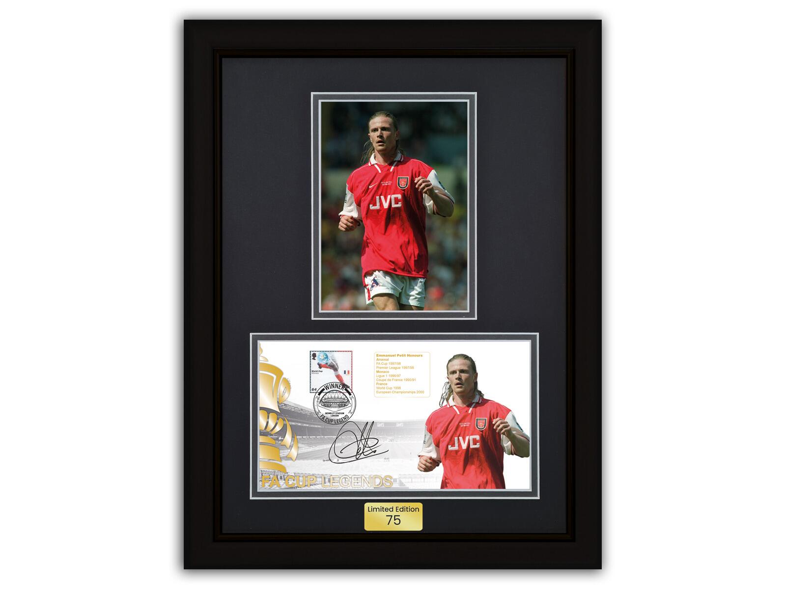Emmanuel Petit Arsenal | Black Frame