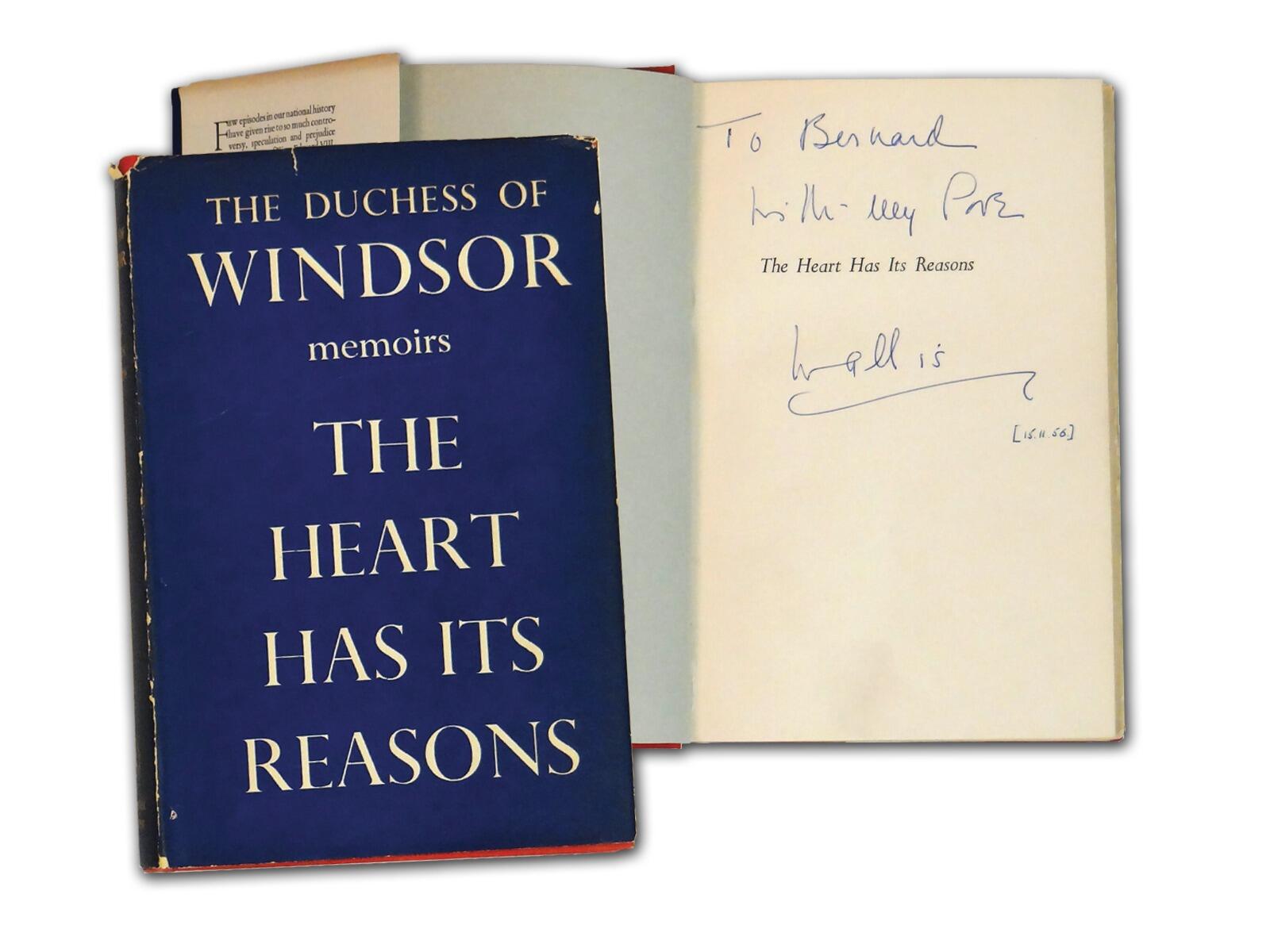 Wallis Simpson signed book