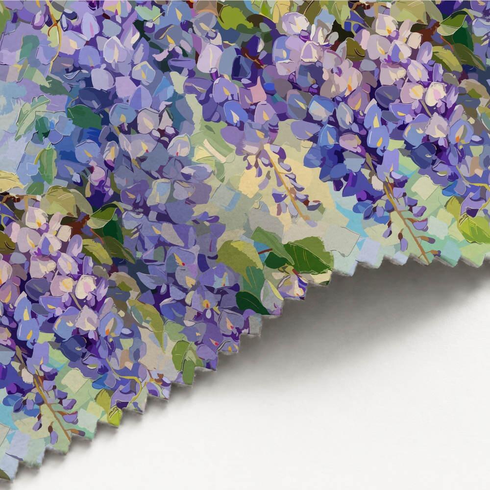 Violet Cascades Luxury Velvet Fabric