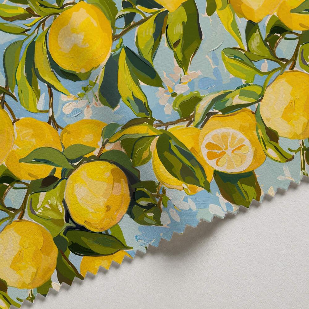 Lemon Zest Velvet Fire Retardant Fabric