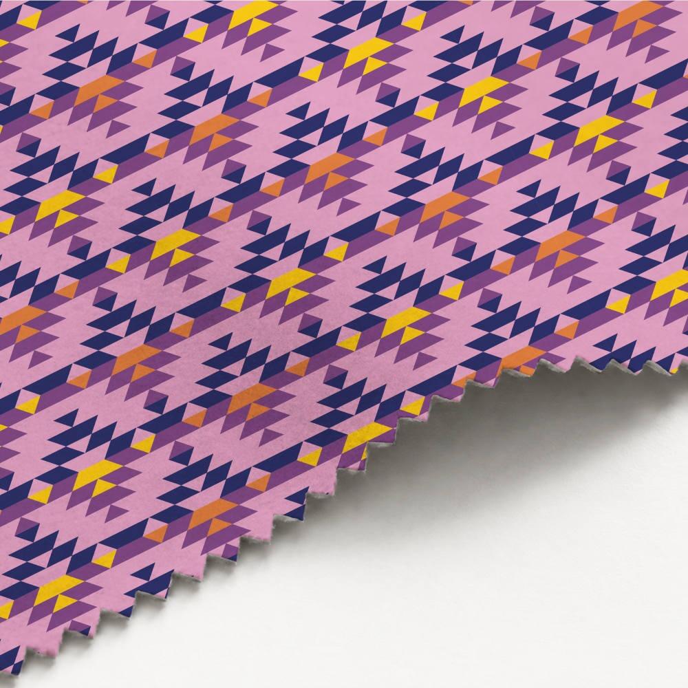 Pink Aztec Luxury Velvet Fabric