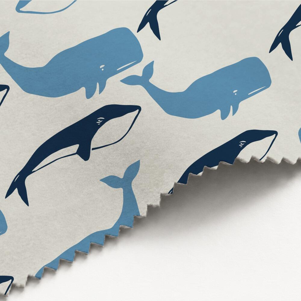 Blue Whale Luxury Velvet Fabric