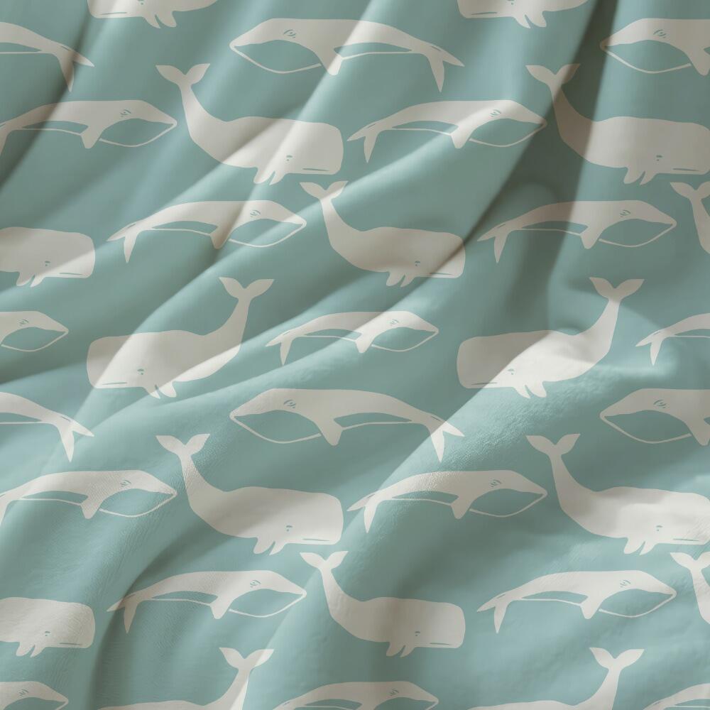 Green Whale Luxury Velvet Fabric