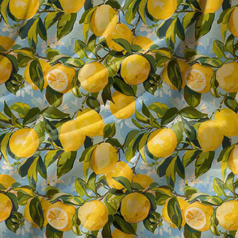 Lemon Zest Velvet Fire Retardant Fabric