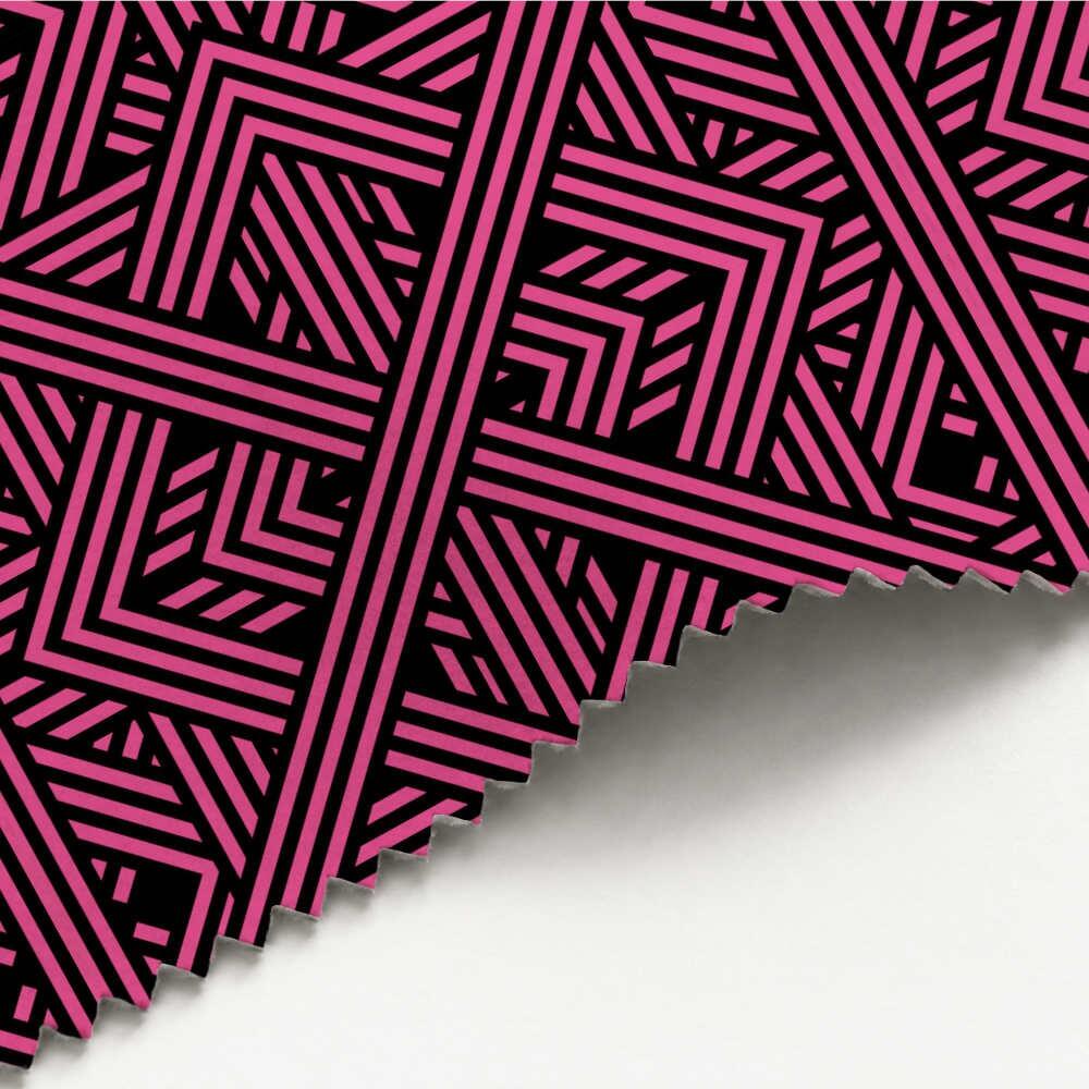 Bright Pink Weave Luxury Velvet Fabric