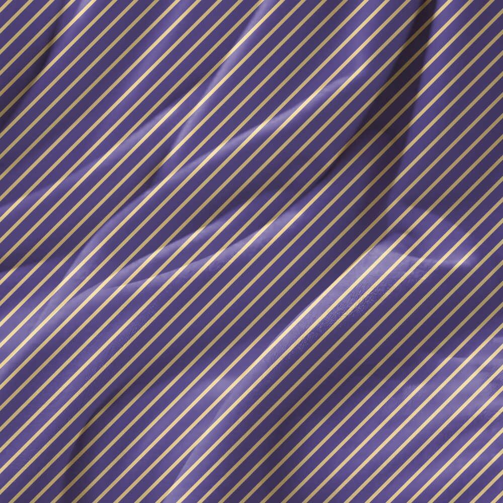 Purple and Yellow Candy Stripe Velvet Fire Retardant Fabric