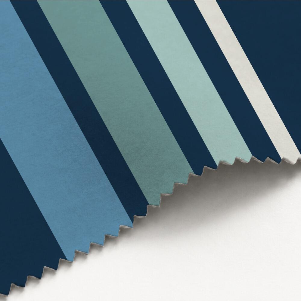 Blue Stripe Luxury Velvet Fabric