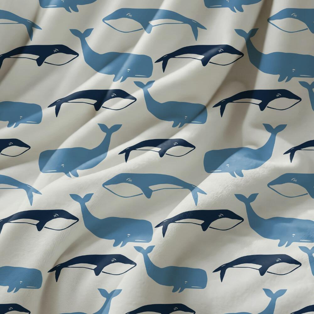 Blue Whale Luxury Velvet Fabric