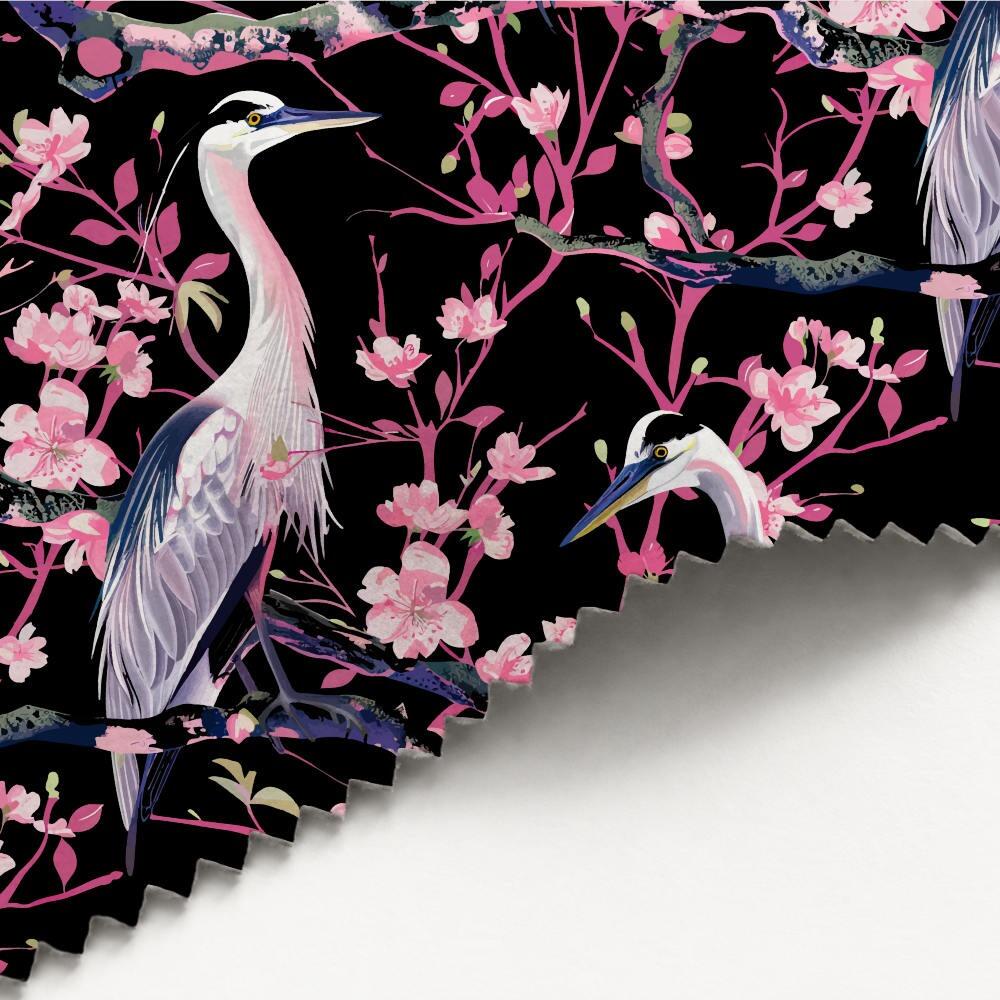 The Herons Luxury Velvet Fabric