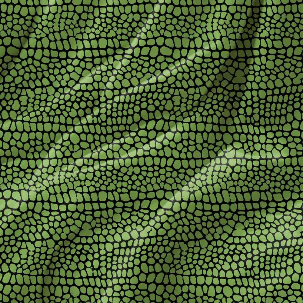 Bright Green Snakeskin Luxury Velvet Fabric