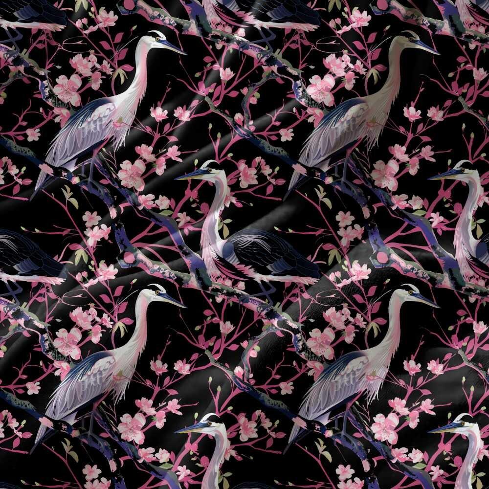 The Herons Luxury Velvet Fabric