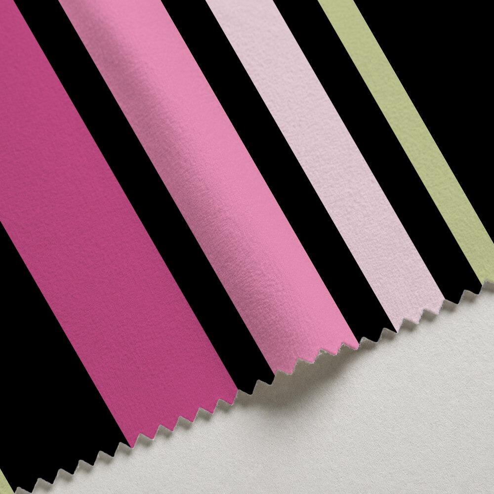 Black, Pink and Green Stripe Velvet Fire Retardant Fabric