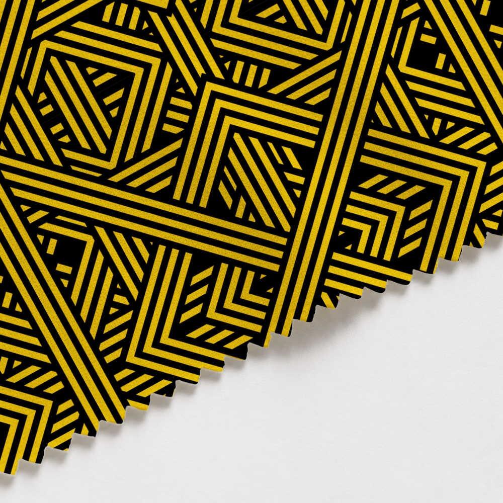 Yellow Weave Suede Waterproof FR Fabric