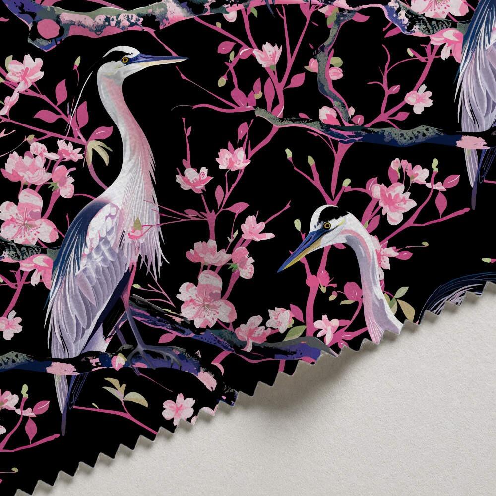 The Herons Velvet Fire Retardant Fabric