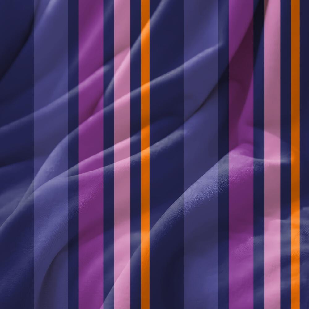 Ape Couture Purple Stripe Luxury Velvet Fabric