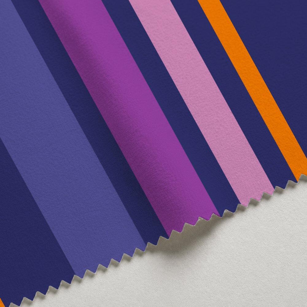 Ape Couture Purple Stripe Velvet Fire Retardant Fabric Swatch