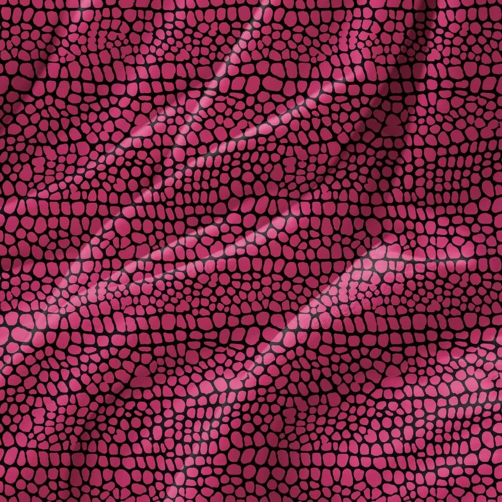 Bright Pink Snakeskin Velvet Fire Retardant Fabric