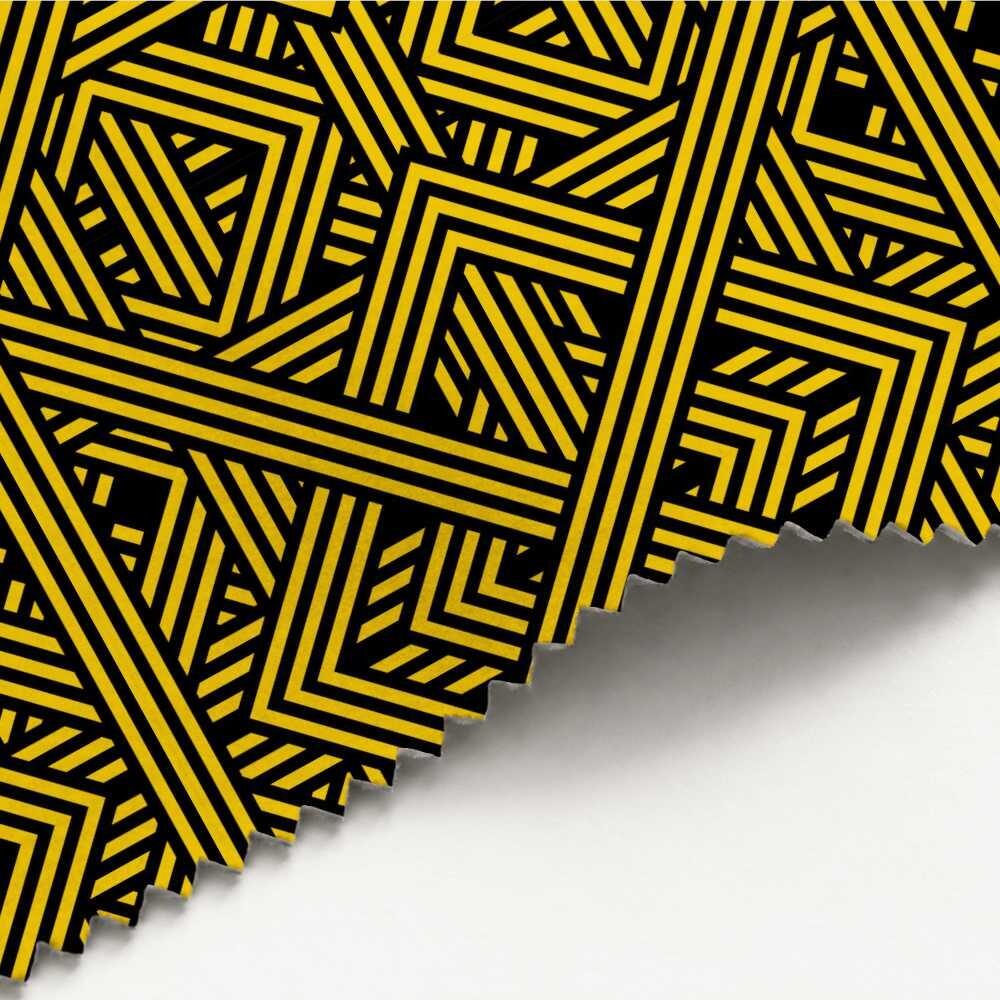 Yellow Weave Luxury Velvet Fabric