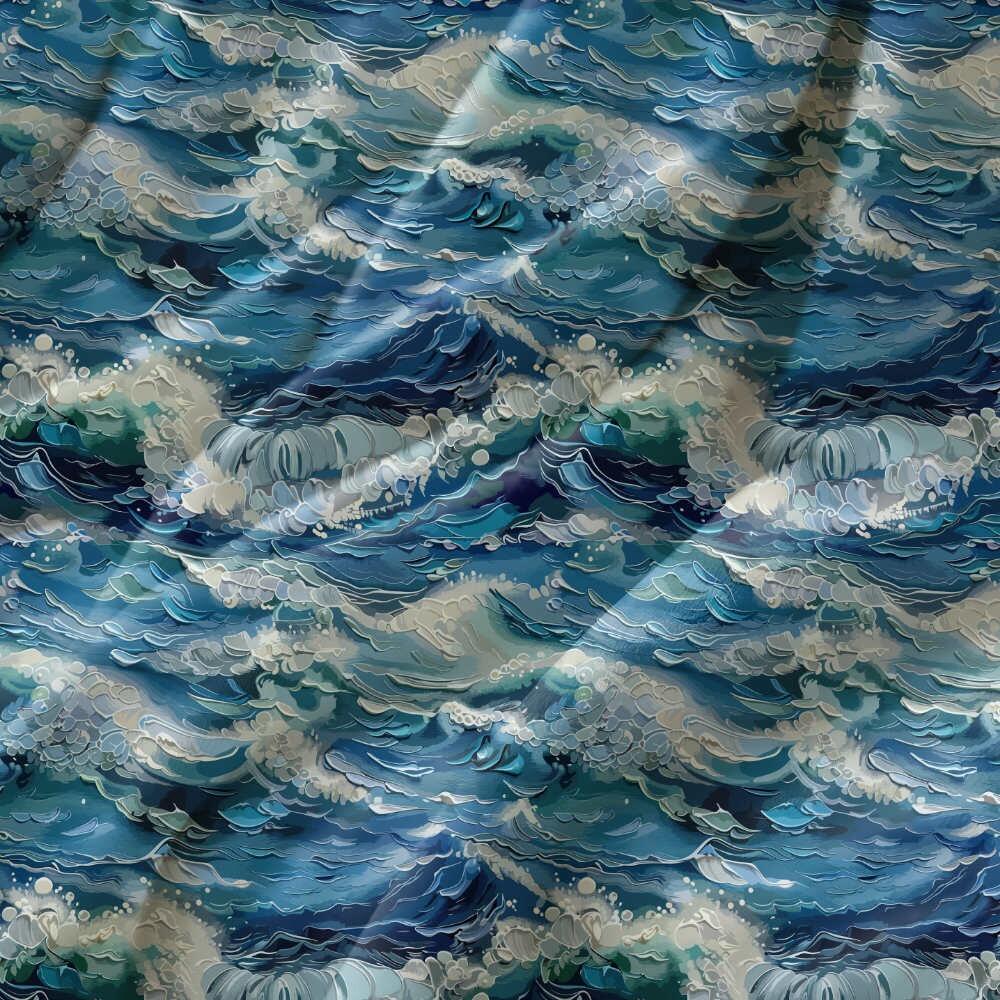 Ocean Symphony Suede Waterproof FR Fabric