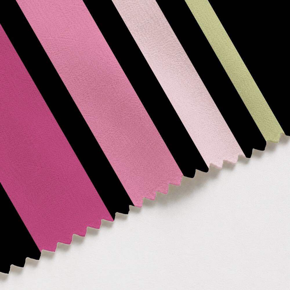 Black, Pink and Green Stripe Suede Waterproof FR Fabric