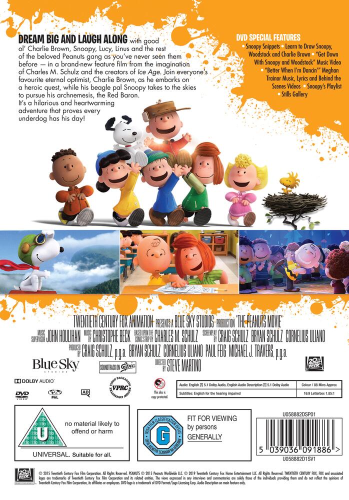 The Peanuts Movie DVD
